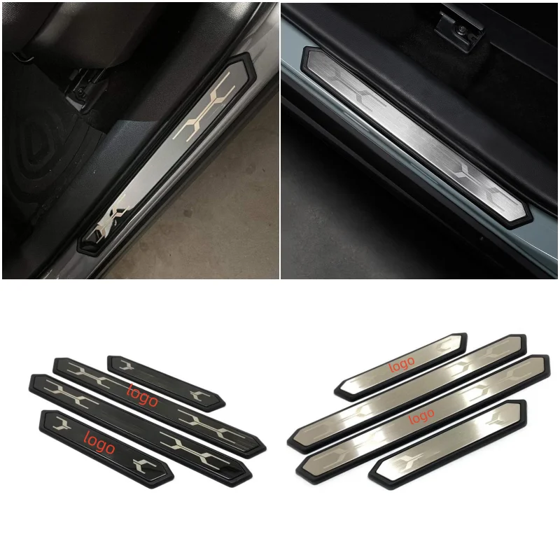 For Toyota Rav4 XA50 Corolla Cross 2021-2023 Accessorie Door Sill Inside Scuff Plate Cover Child Anti-Dirty Pad Bumper Protector