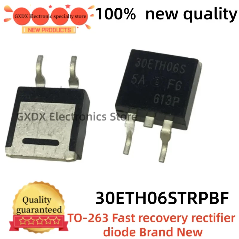 5-10-30piezas/lote 100% nuevo quality 30ETH06S VS-30ETH06S-M3 30ETH06STRPBF TO-263 600V 30 AFast recovery rectifier diode