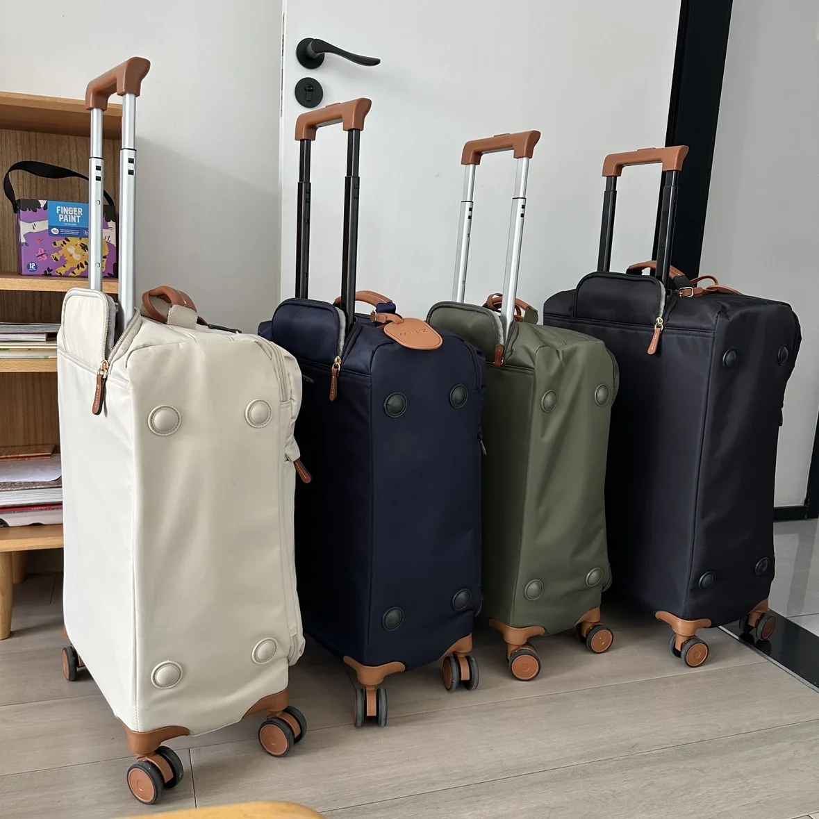 Export ultra-light silent 20-inch high-end Oxford cloth suitcase universal wheel strong and durable canvas travel trolley case