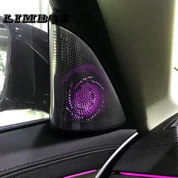 Car Tweeter Light LED Speaker Cover For BMW G30 G38 5 Series Synchronized Ambient Glow Trim Midrange Frame Interior Accessories