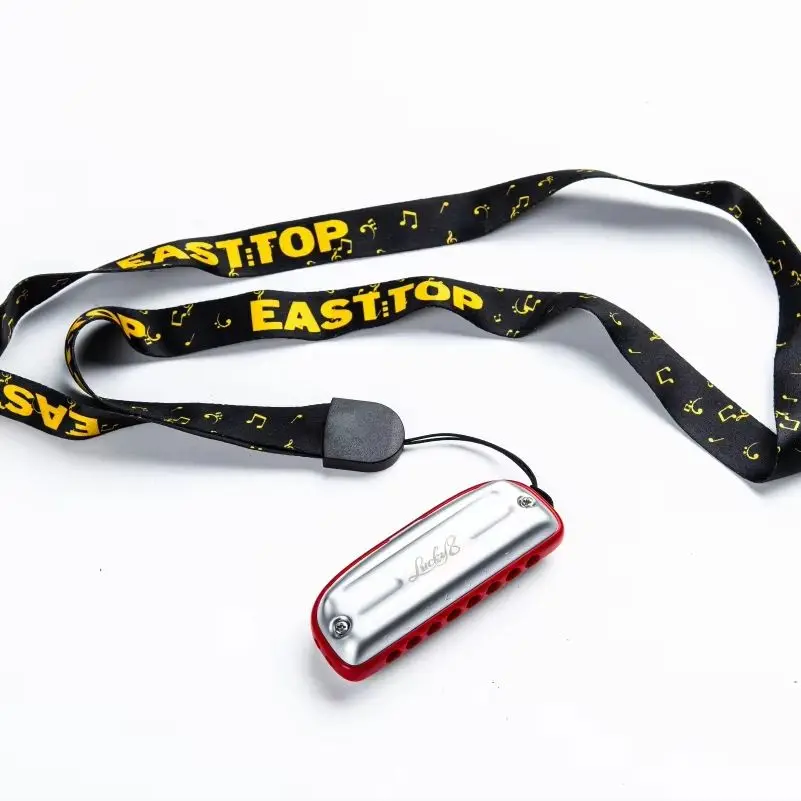 East Top Blues Harmonica Key of C 8 Hole Professional Mouth Organ Harmonica for Adults, Professional Player, Beginners and Gifts
