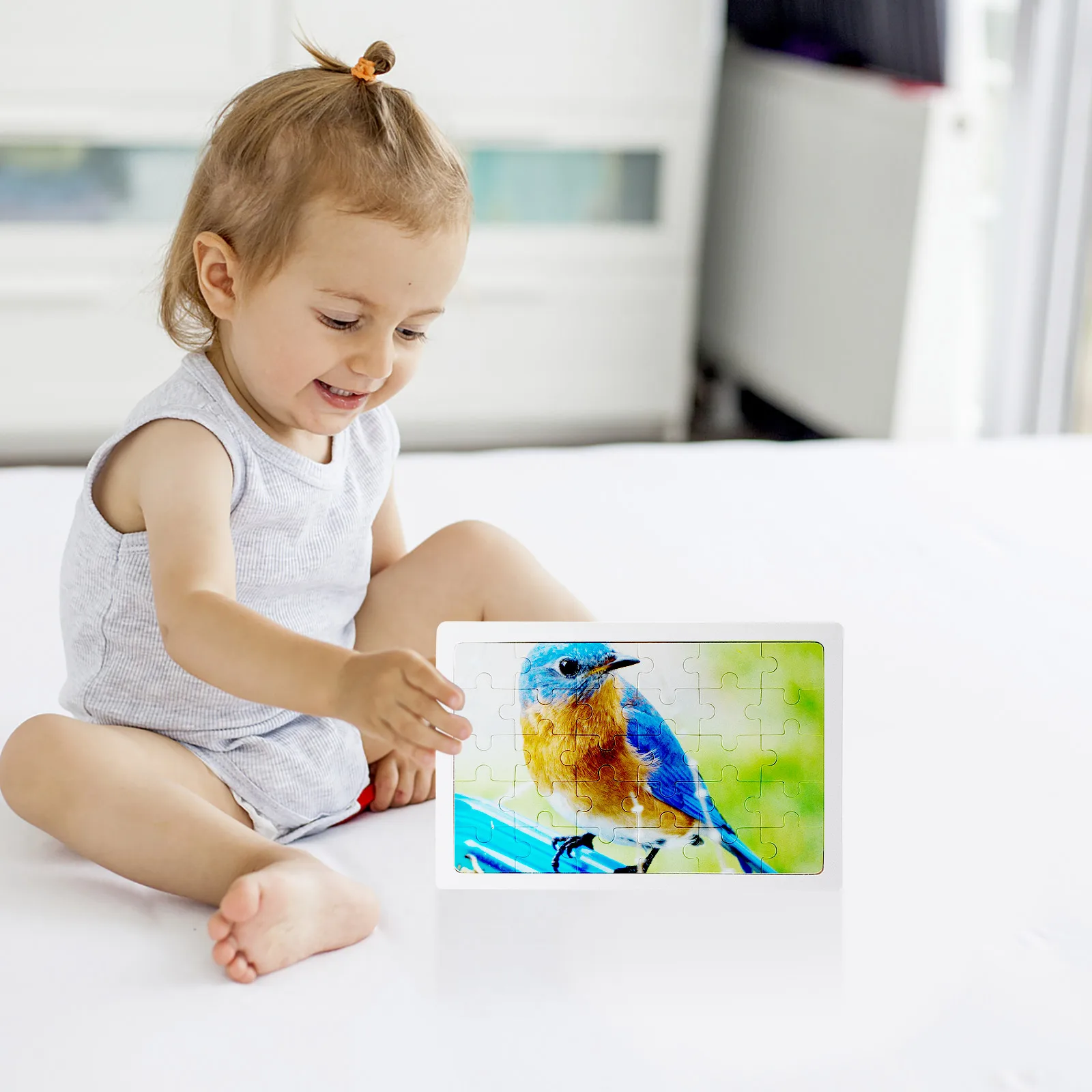 

A4 A5 Wooden Puzzle Pieces Heat Transfer Custom Photo Gifts Birthday Party Family Gathering Thermal Puzzles DIY Toy