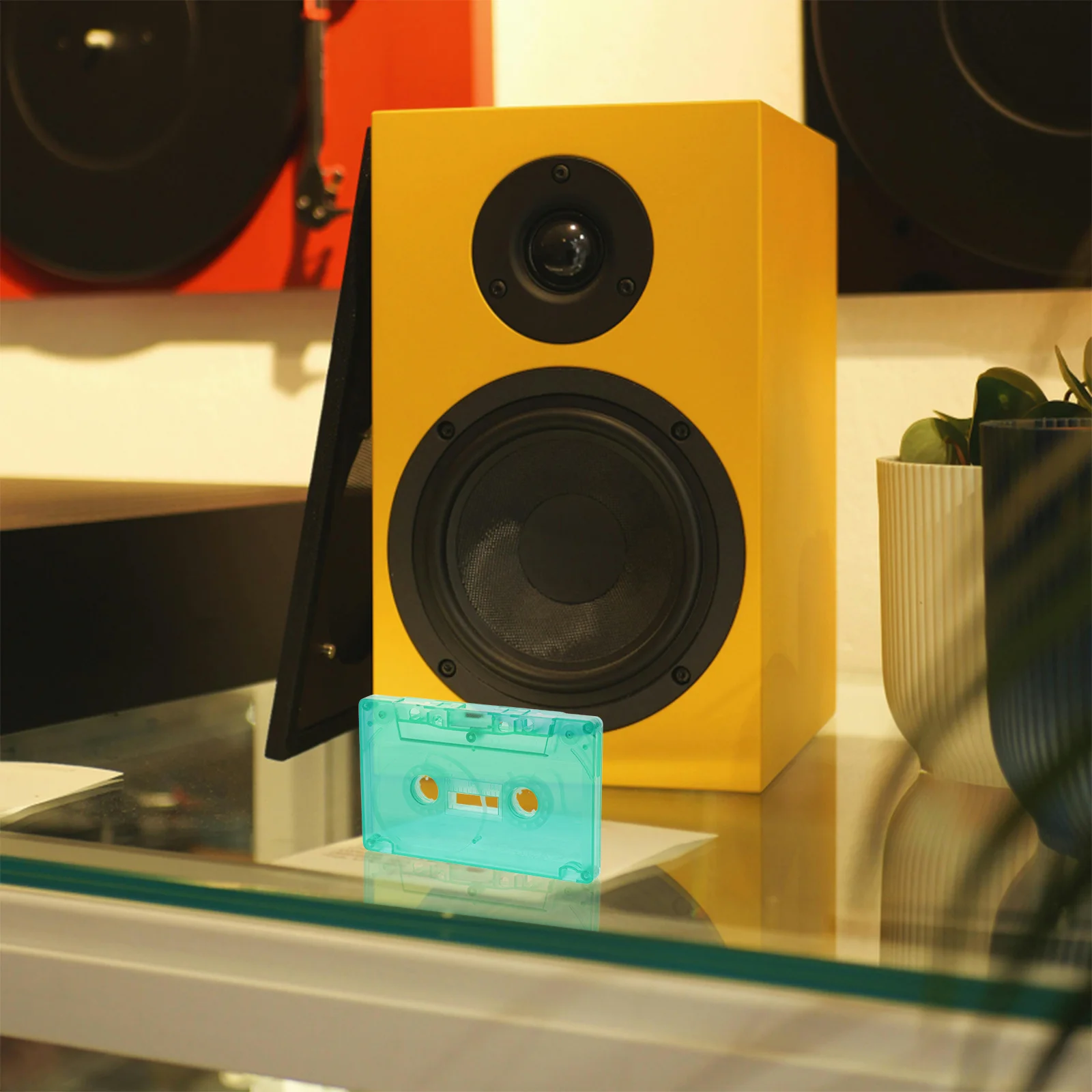 

2Pcs Blank Cassette Tape Tape for Music Party Decoration DIY Recording Versatile Room Decor Retro Cassette