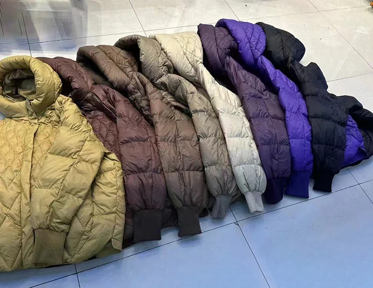 Schinteon Women Light White Duck Down Jacket Casual Loose Over Size Autumn Winter Outwear with Hood Coat 2024 New