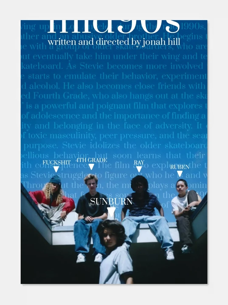 Mid90s TV Movie Poster HD Art Sticky Wall Waterdicht Thuis Woonkamer Slaapkamer Bar Esthetische Decoratie - afbeelding 2