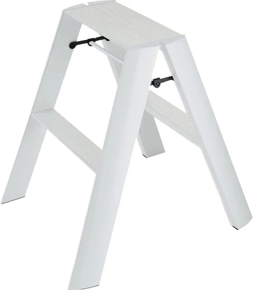 Escadas Lucano Step Stool, 2 degraus, branco