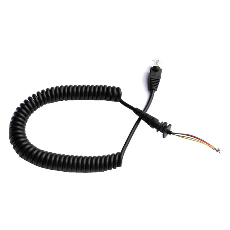 10 Stuks Vervanging Hmn3596a Ptt Microfoon Kabel Voor Kenwood TM-231 241 Motorola Gm300 Gm338 Gm3188 Icom HM-118N Serie Radio