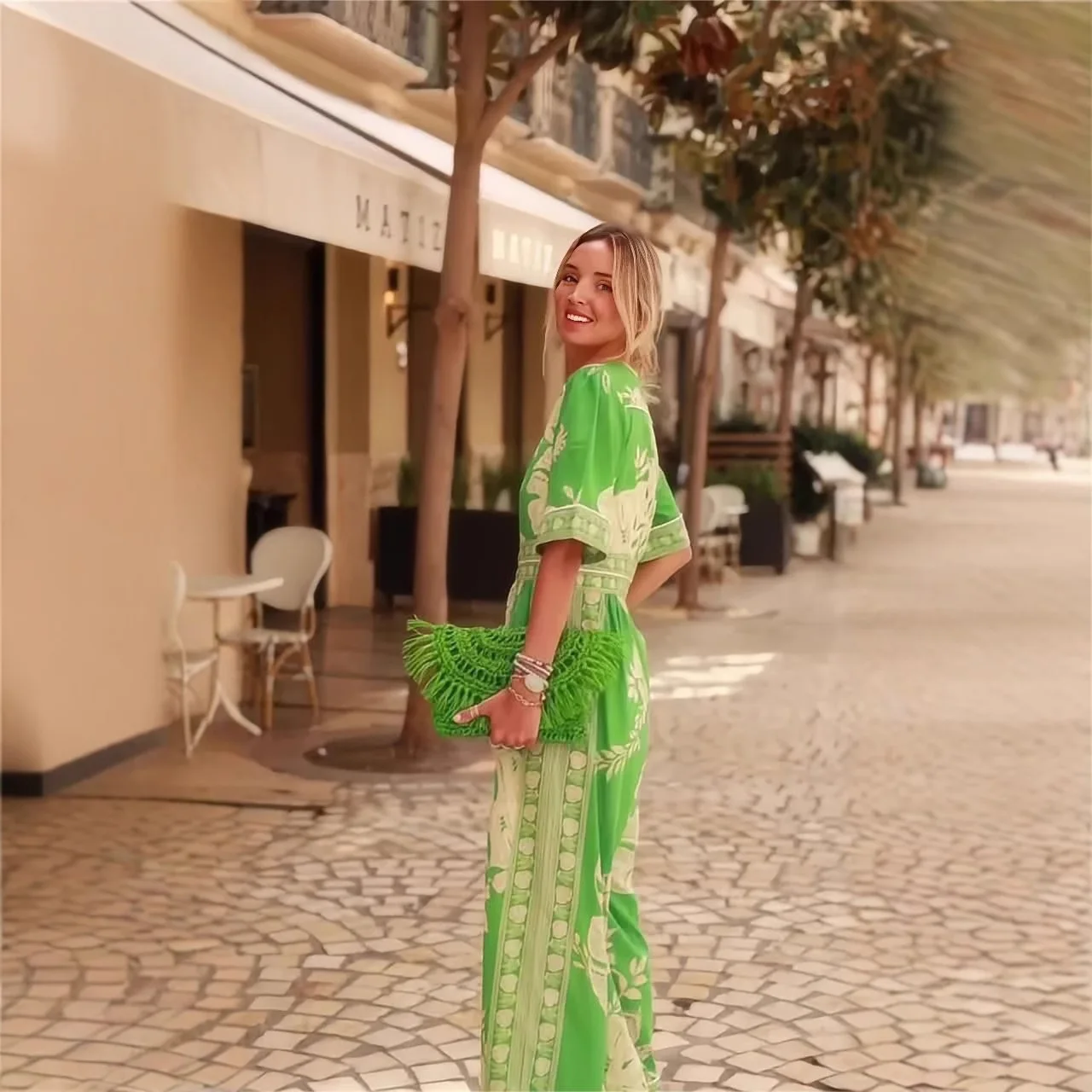 Zomer jumpsuit met wijde pijpen, dames 2025, mode, losse bloemenprint, nieuw in strapless jumpsuits, casual kleding uit één stuk