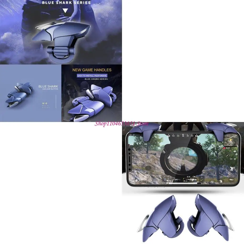 Metal Mobile Shark Gamepad Joystick for PUBG Mobile Gaming Trigger Fire Button Aim for Key L1 R1 Shooter Controller