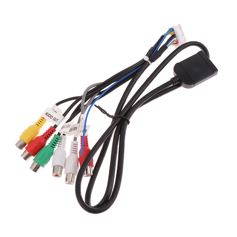 20 P Plug Car Stereo Radio RCA Output AUX Wire Harness Wiring Connector Adaptor Subwoofer Cable 4G SIM Card Slot Car Radio Cable