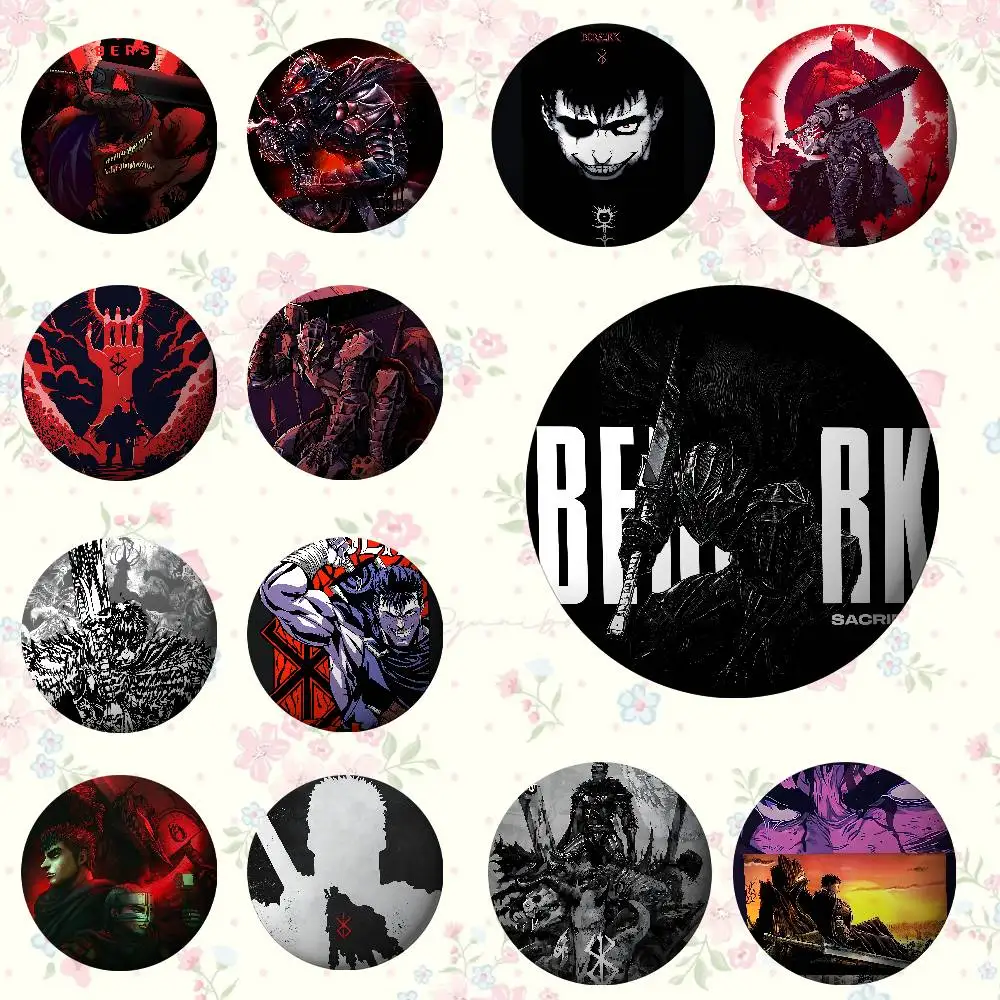 Insignias de Anime japonés Berserk, broche de botón suave de hojalata, insignia de Metal, accesorios de joyería personalizados, sombrero, bolso, solapa