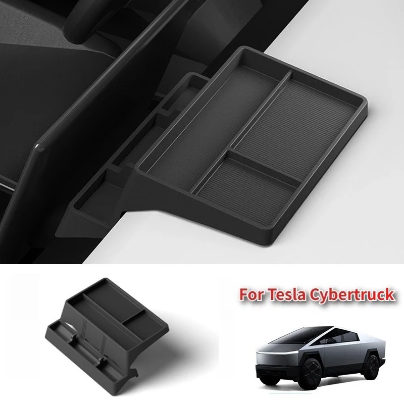 

For Tesla Cybertruck 2024-2026 Car Dashboard Storage Box Instrument Panel Organizer Storage Tray Auto Interior Accessories 1pc