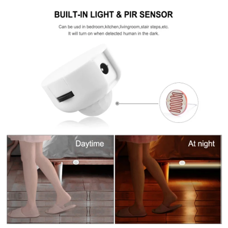 Sensor de movimento led luz de tira dc 12v à prova dwaterproof água sob a lâmpada do armário para o quarto cozinha flexível tira led eua ue adaptador energia