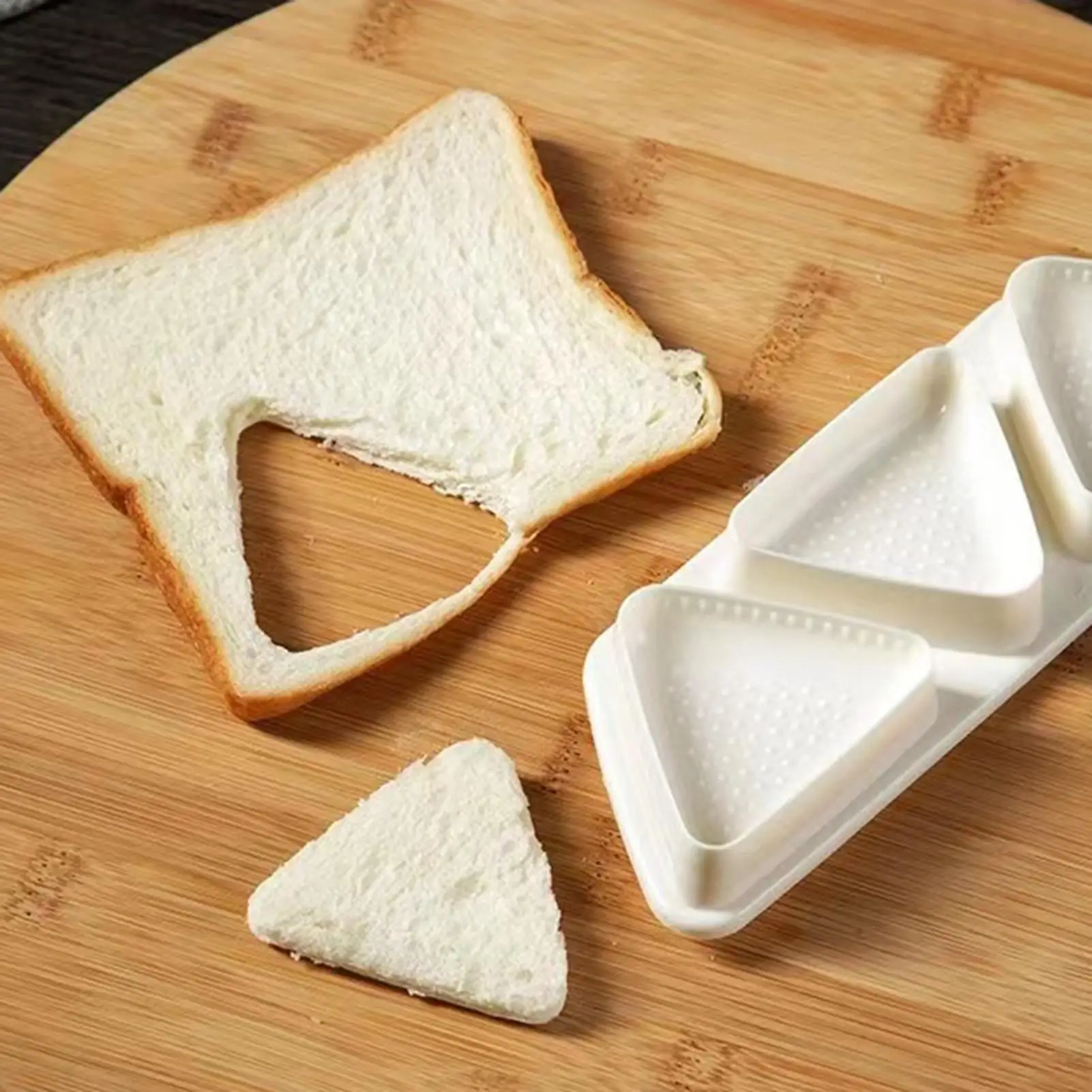 Molde triangular para arroz, contenedores de comida plegables japoneses de 6 cavidades, herramienta para hacer moldes para arroz y Sushi para principiantes, niños y adultos, preparación de comidas