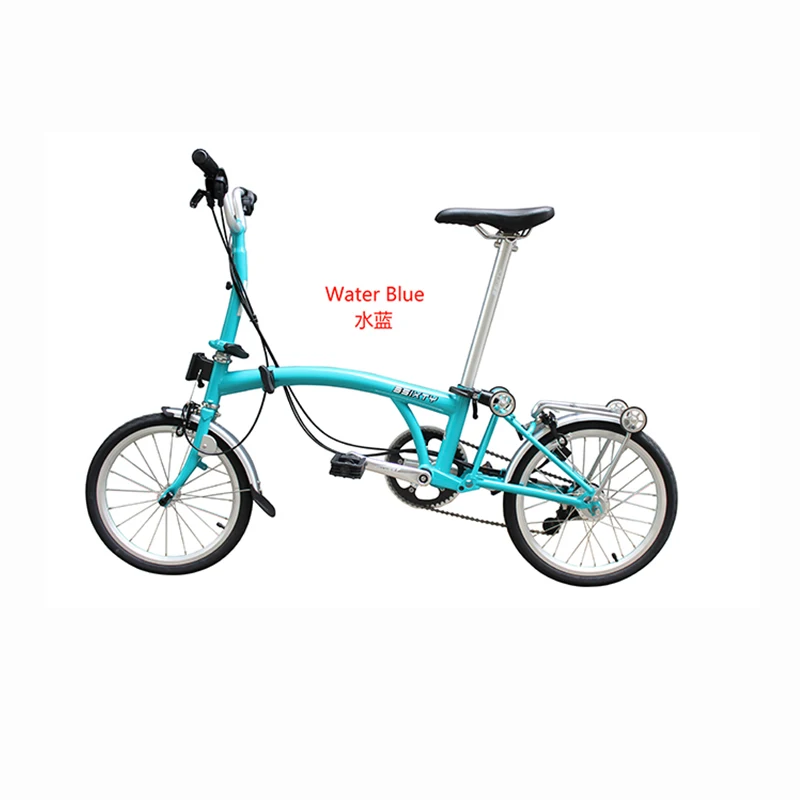 3SIXTY Folding Bike 16 Inch 6 Speeds Steel Frame Mini Foldable Bicycle M/Y/S BAR Brompto TRI-folding bike