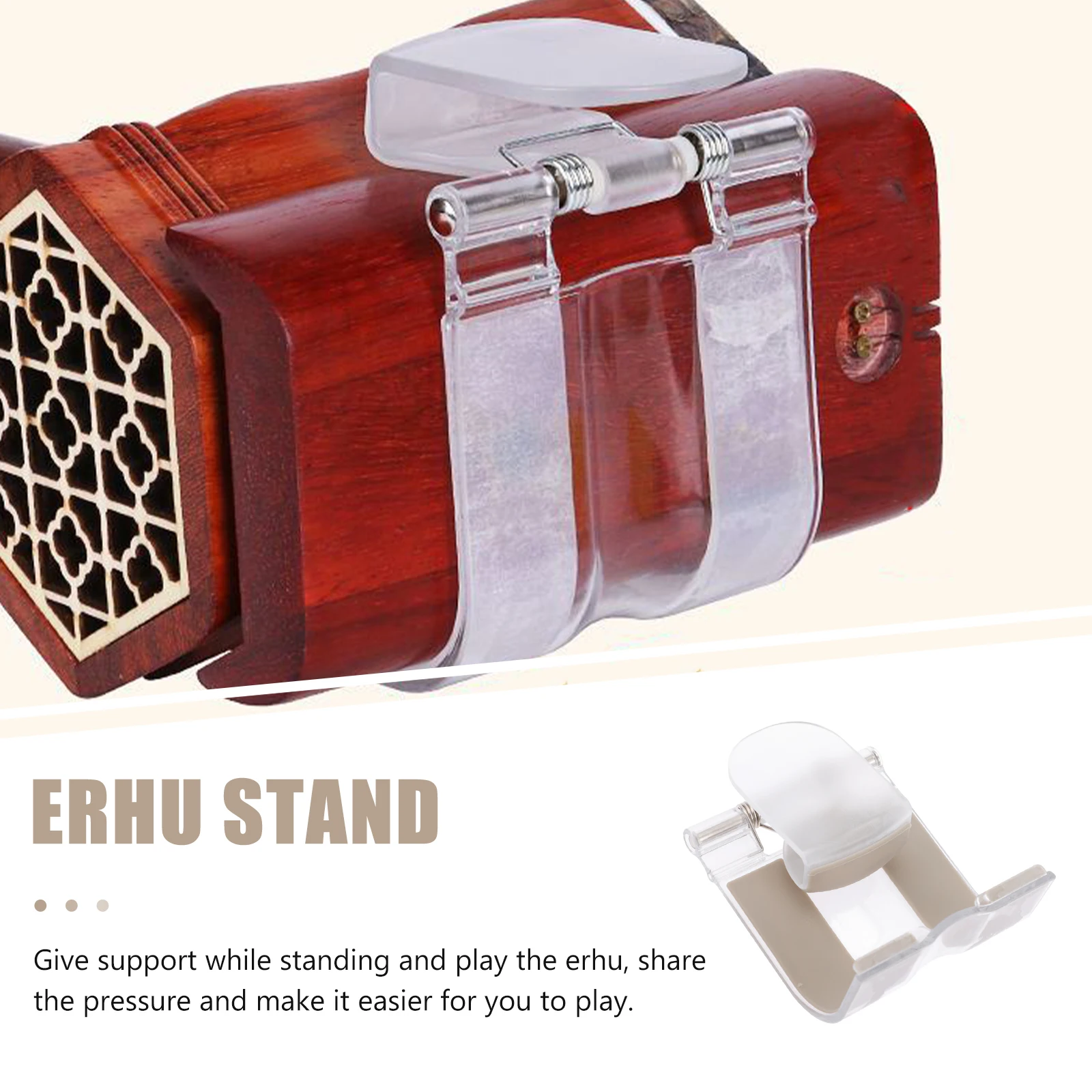 

Belt Bracket Hook Adjustable Erhu Stand Durable Musical Instrument Rack Stable Waist Support Safe Material Practical Long Use