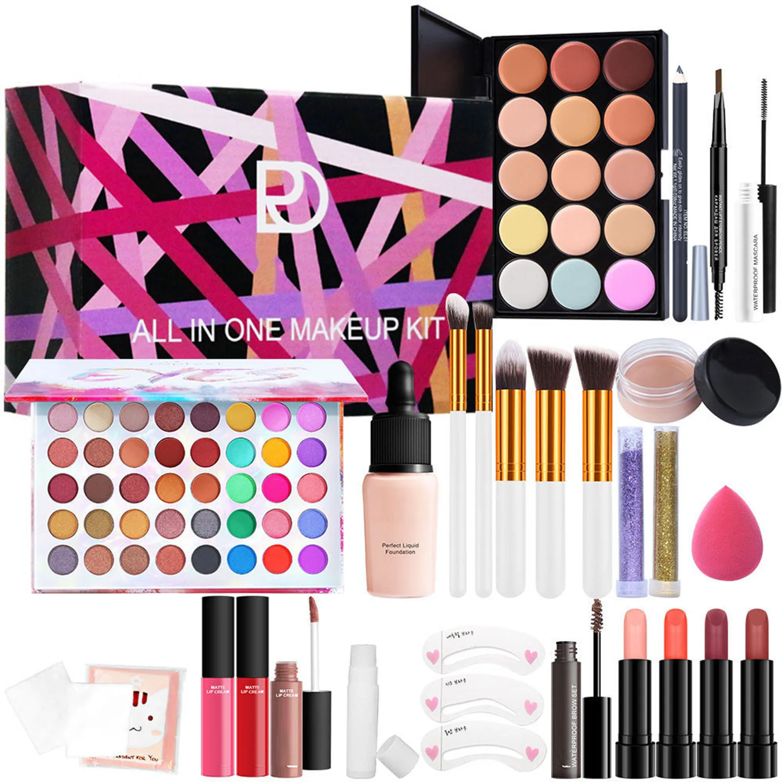 الفتيات ماكياج تقويم القدوم مفاجأة صندوق أعمى 24 قطعة منتجات العناية بالبشرة هدية صندوق عيد الميلاد العد التنازلي التقويم مجموعة العناية بالجمال