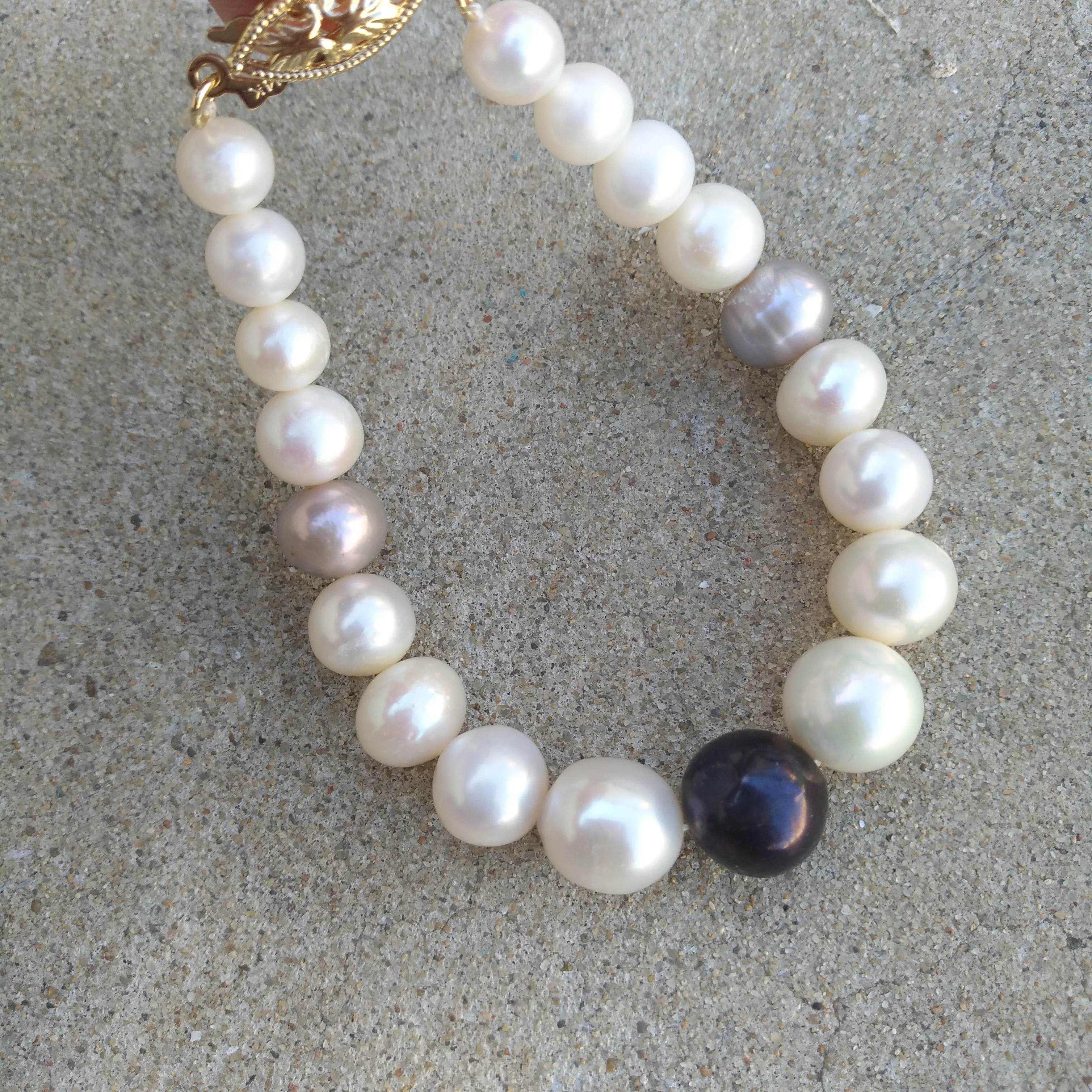 الكلاسيكية الطبيعية AAA + 7-11 مللي متر جنوب البحر الأبيض متعدد الألوان اللؤلؤ سوار الأصلي صور حقيقية ، ما تريده هو ما ستفعل