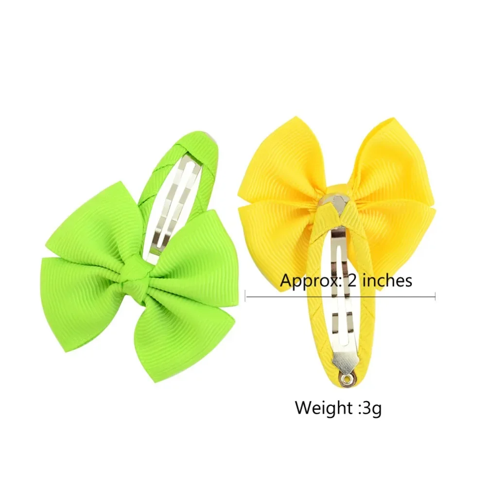 2Pcs/Set 2 Inch Candy Color Mini Cute Hair Clip Newborn Girls\' Hair Grips Clips Kids Hairpin Baby Hair Accessories Wholesale