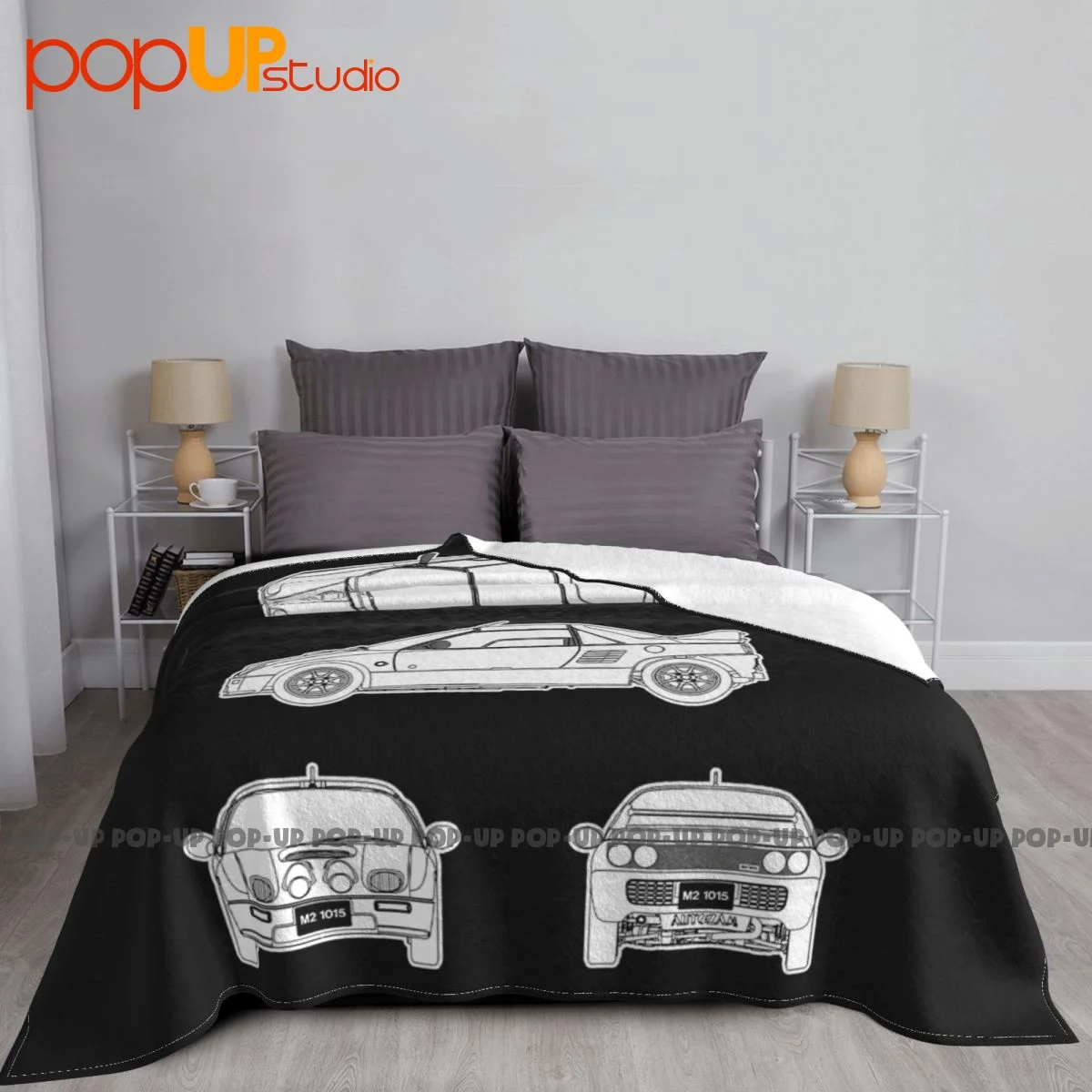 Blueprint Of Mazda Autozam Az 1 Blanket Luxury Home Decor Bedding Travel