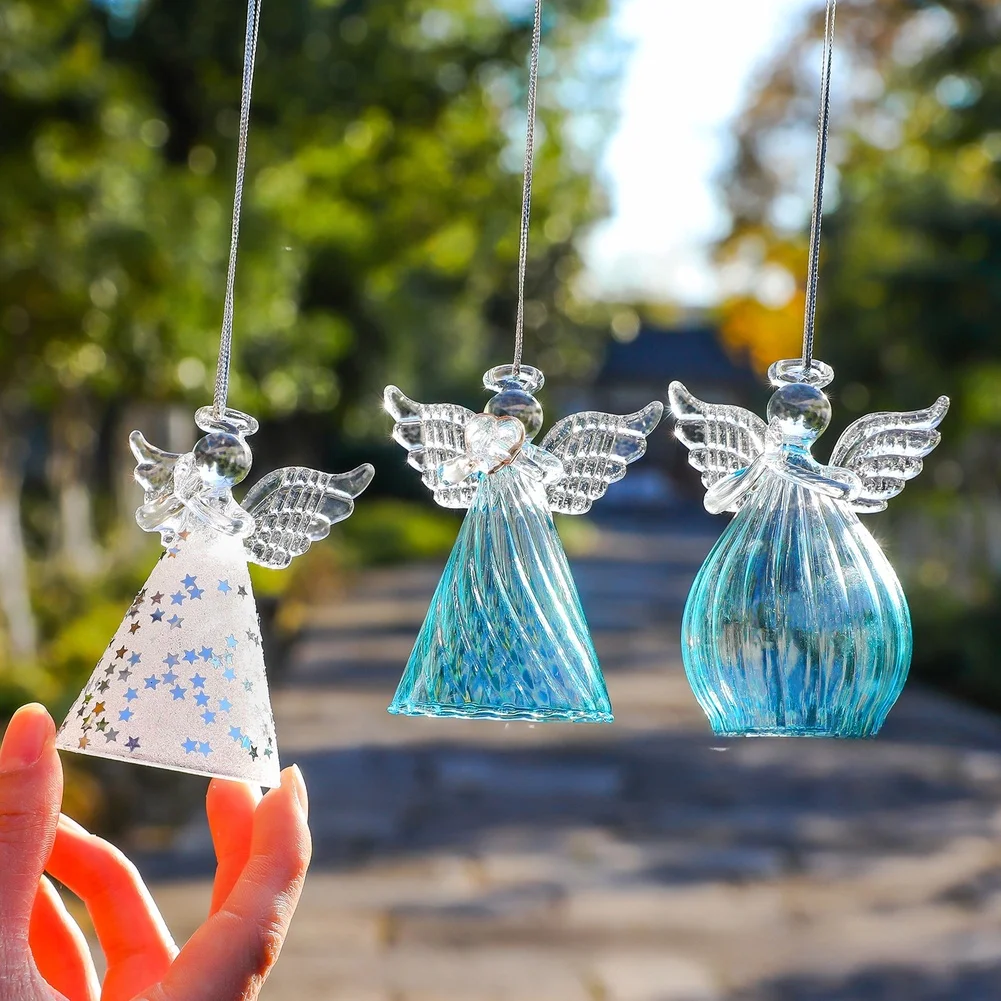For Patio And White Pendants DIY Craft Supply For Home Decor Patterned Angel Bodies Three Distinct Designs For