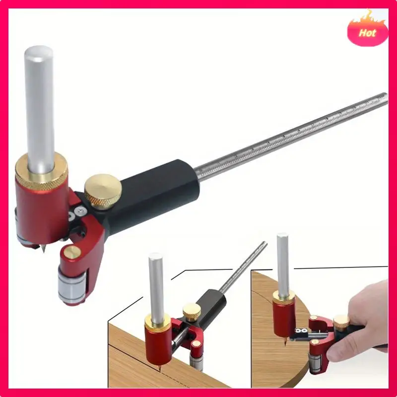 New Multifunction Wheel Marking Scribing Tools Precision Marking Linear Arc Dual-Purpose Scriber Solid Metal Bar Scribe Tool