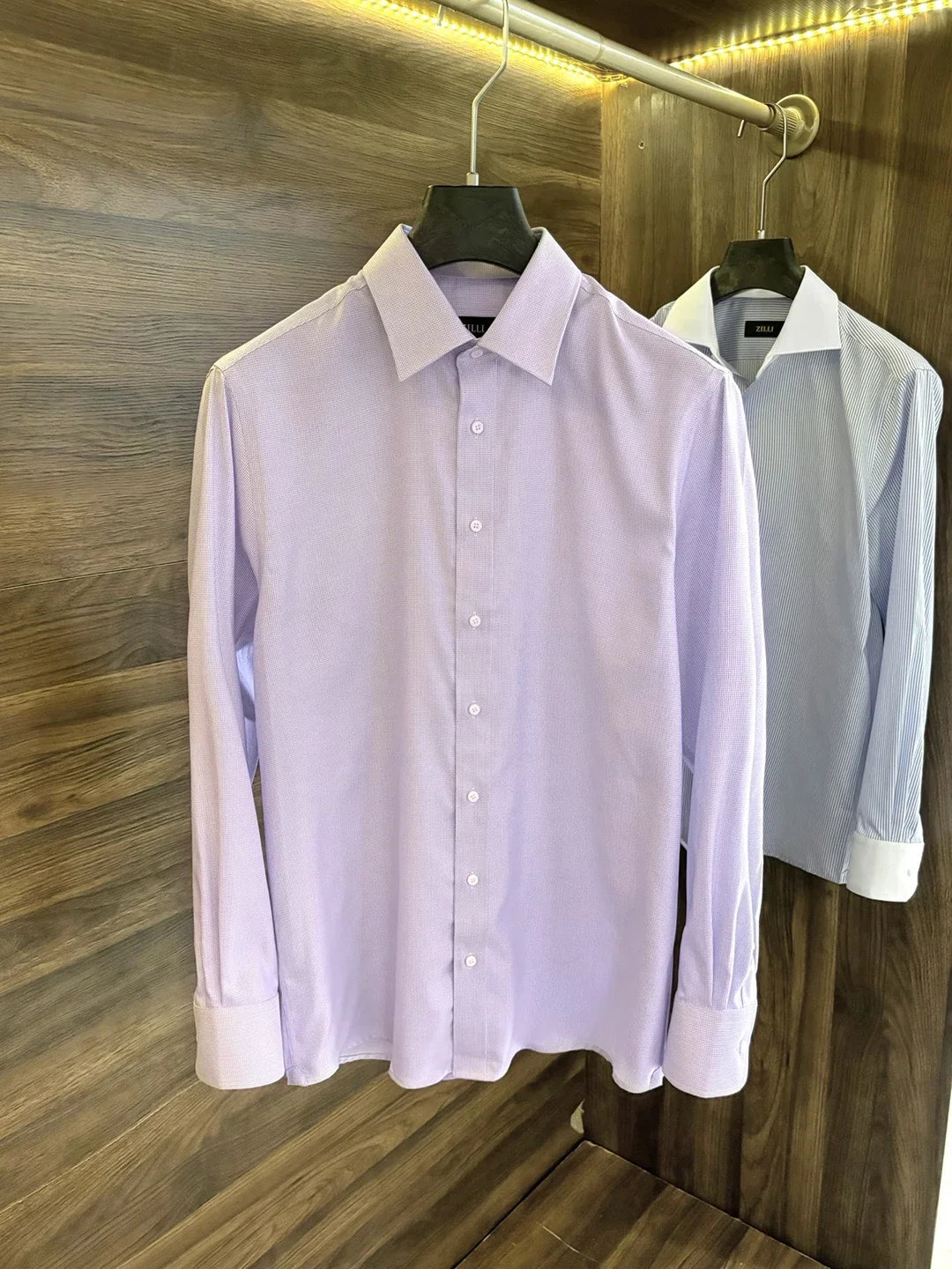 BLLIYOSS College style long-sleeved Men 2025 New Casual High-quality Striped Short sleeved Old Money Simplicity Advanced Fabric