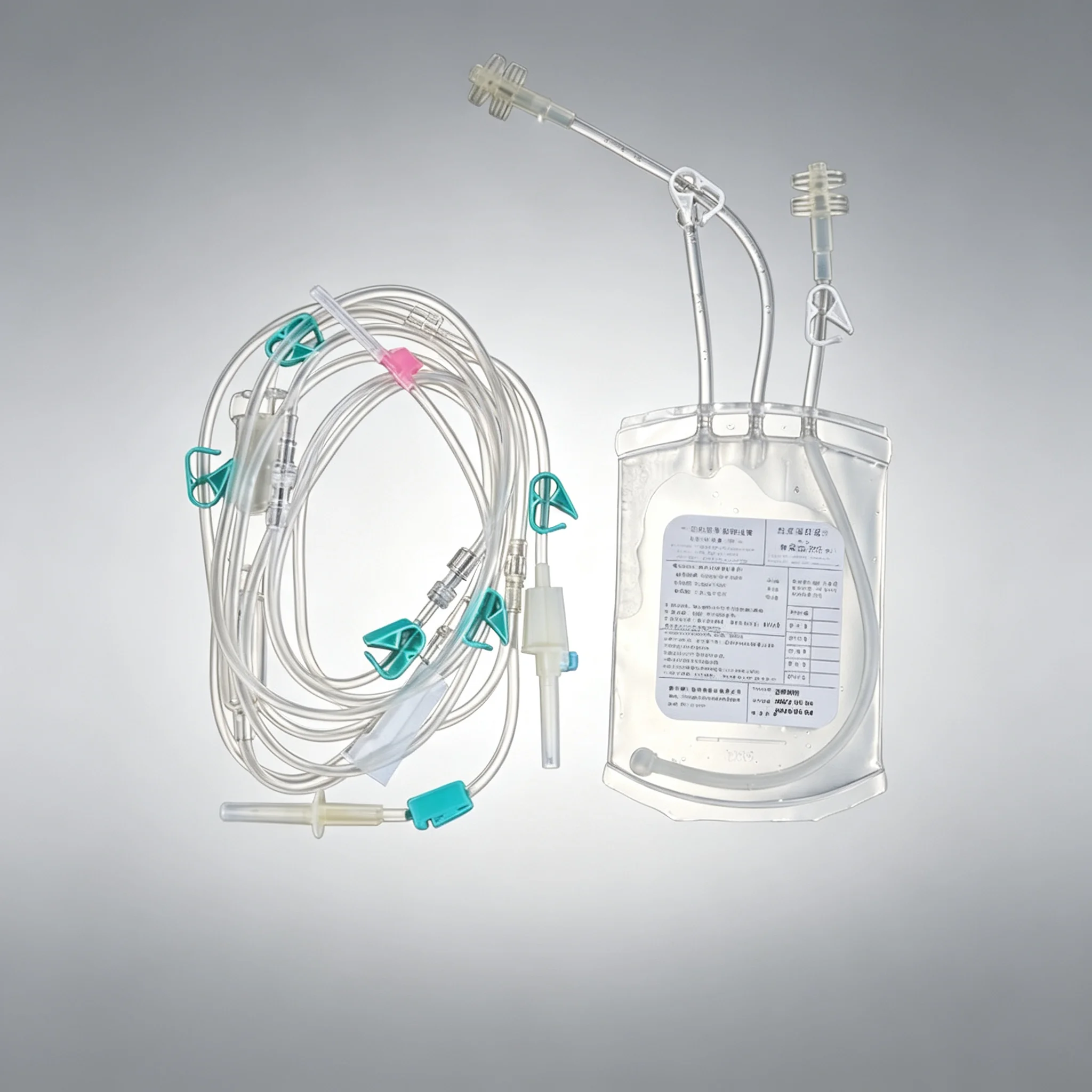 5sets Pet Dog Cat Horse Animals Blood Collection Bag with Blood Transfusion Apparatus Contain Anticoagulant Veterinary Supplies