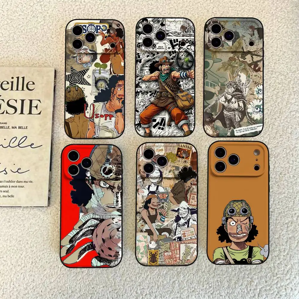 O-ONE PIECE U-Usopp Phone Case For IPhone 17 Pro 15 13 14 16 11 12 Pro Max 7 8 Plus XR XS X SE Matte Soft Funda Silicone Cover