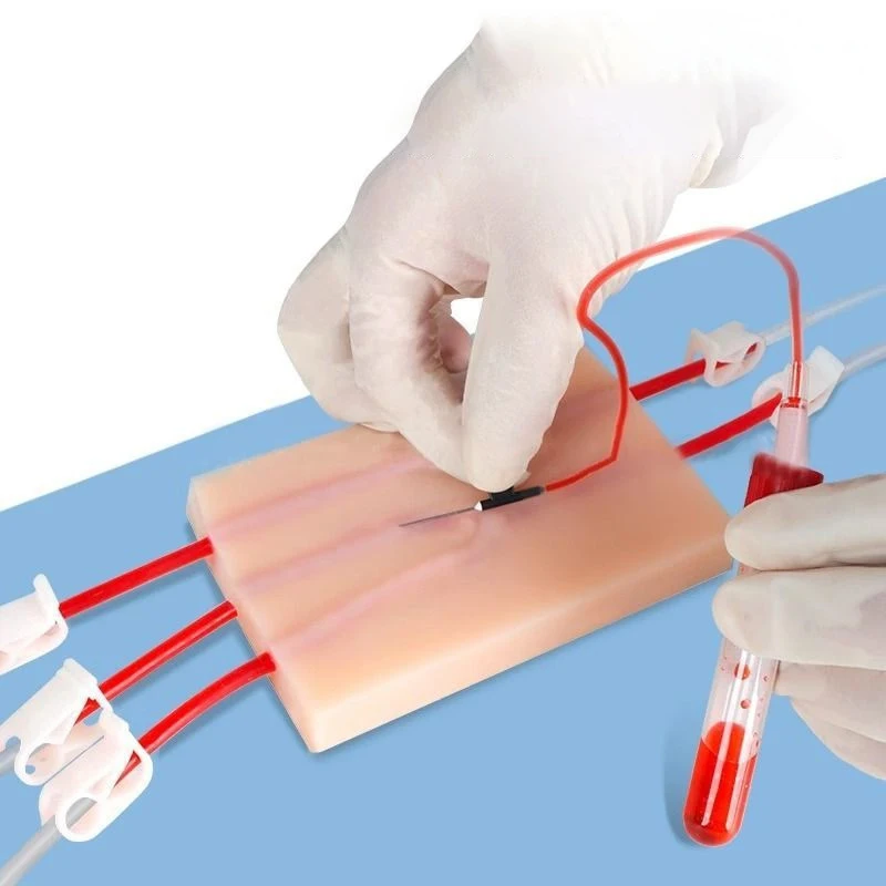 

1 шт. Тренажер для отработки навыков забора крови и инъекций для студентов-медиков и медсестер, силиконовый тренировочный коврик для отработки навыков забора крови и инъекций