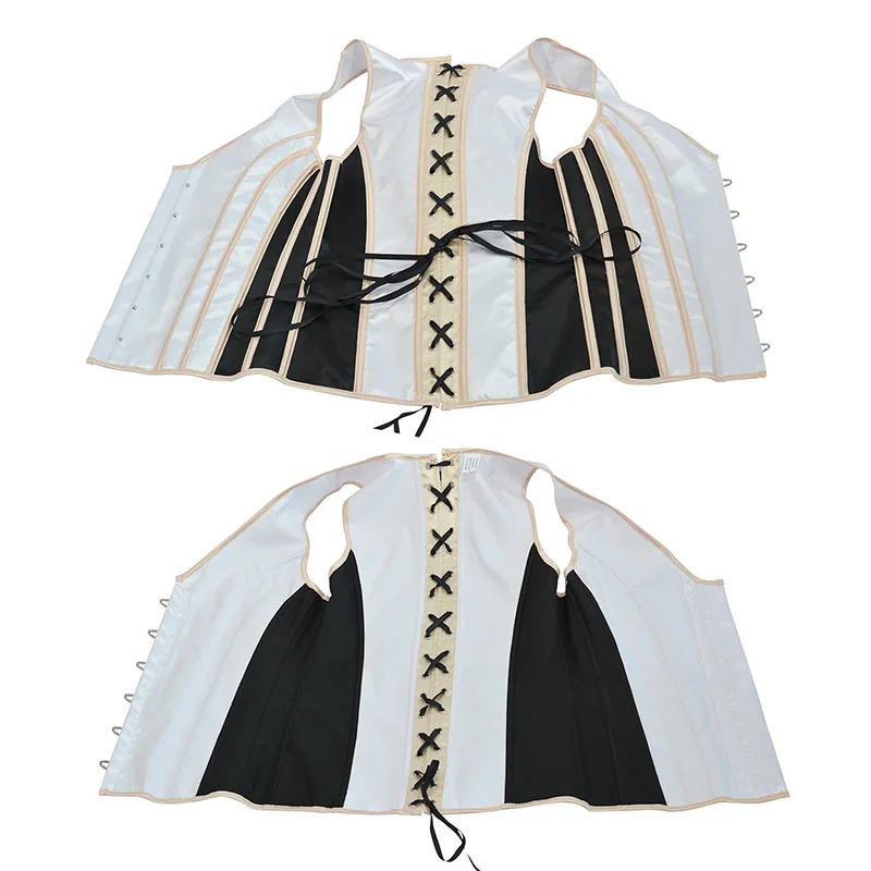 Aismz Men's Underwear Slim Fit Tank Top Shapewear Chest Binder Waistcoat Vest Jacket Steampunk Gothic Corset For Men Shapers