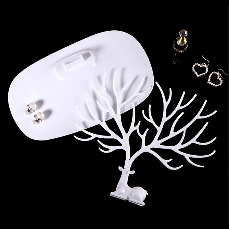 Little Deer Shape Earrings Necklace Ring Pendant Bracelet Jewelry Display Stand Tray Tree Storage Racks Organizer Holder