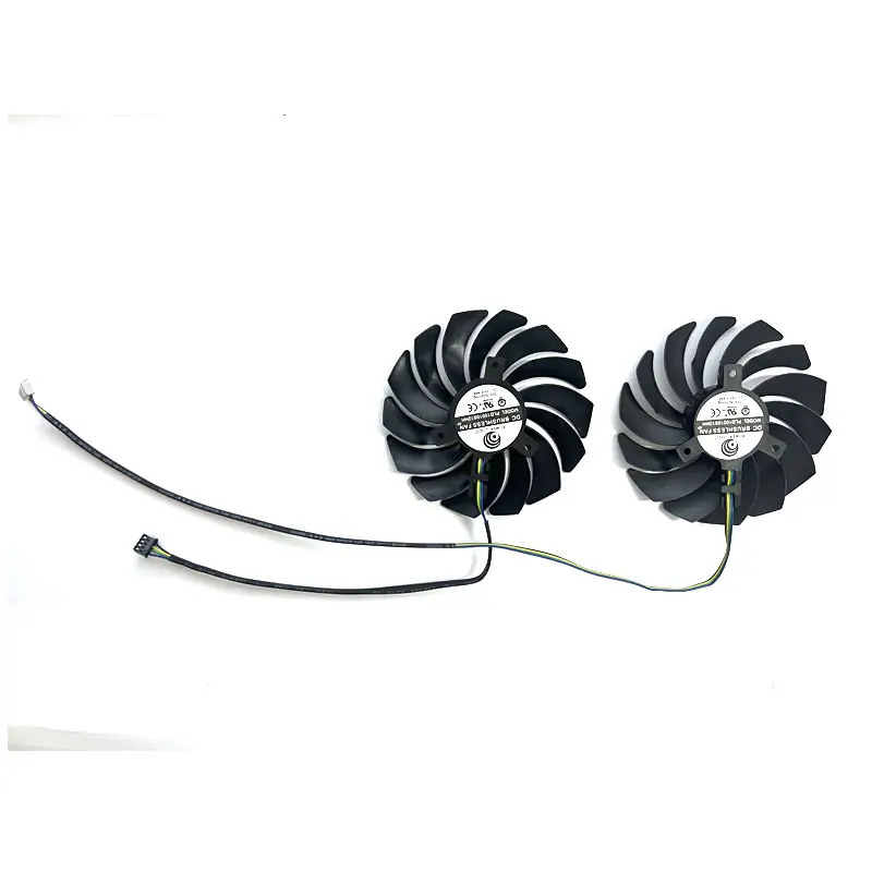 2 fans Brand new for MSI Radeon RX7600 8GB MECH 2X CLASSIC OC Wantushi graphics card replacement fan PLD10010S12HH