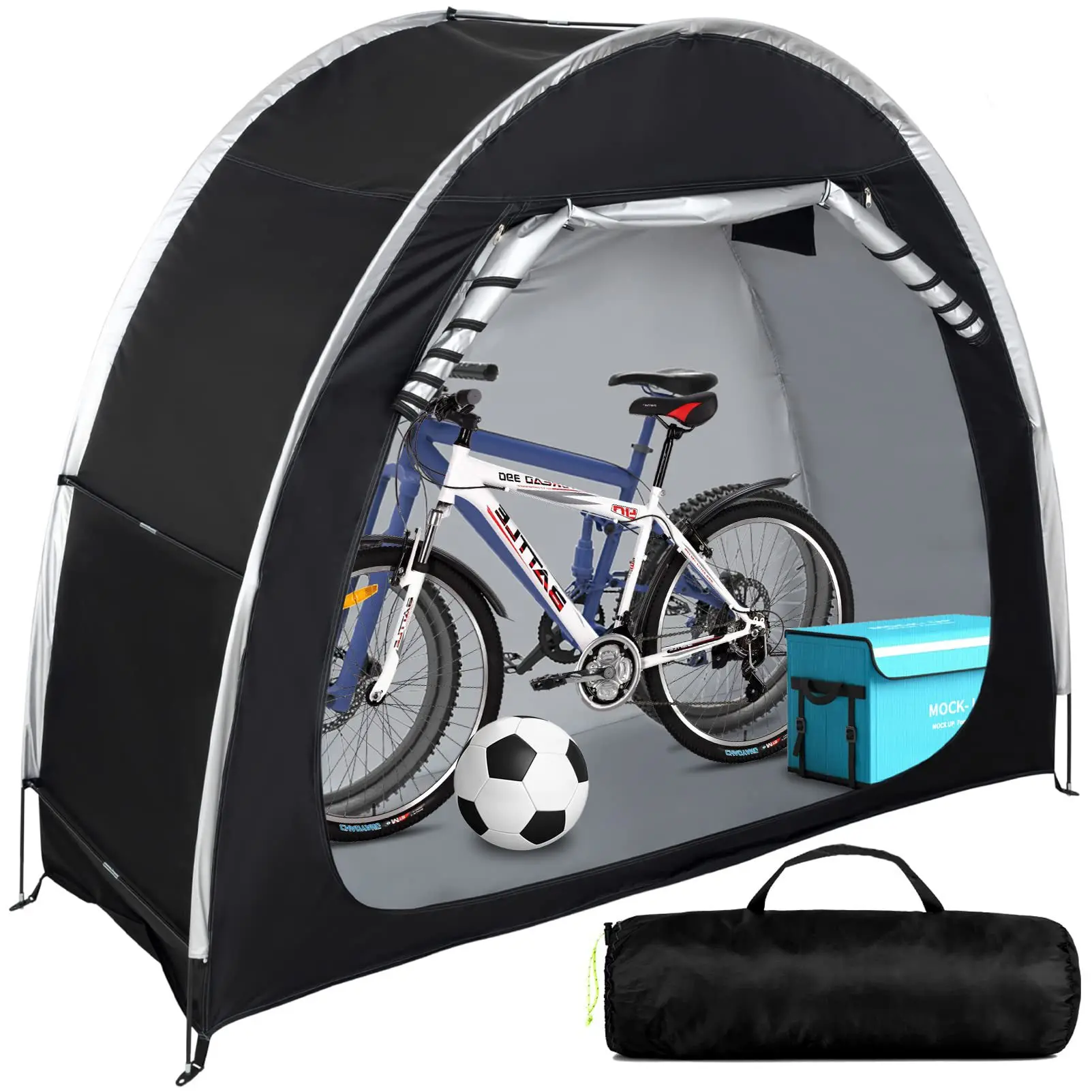 210D storage room portable folding bicycle tent windproof and rainproof  balance bike sunshade mountain bike cover rain shelter