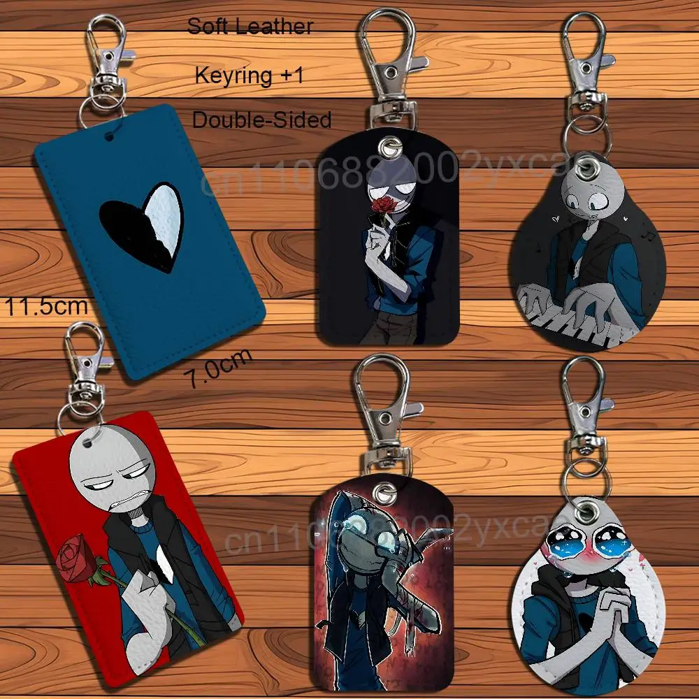 

cool game Your Boyfriend Peter Card Holder With Keychain Executive Protection For Bank Credit Subway Bus Case