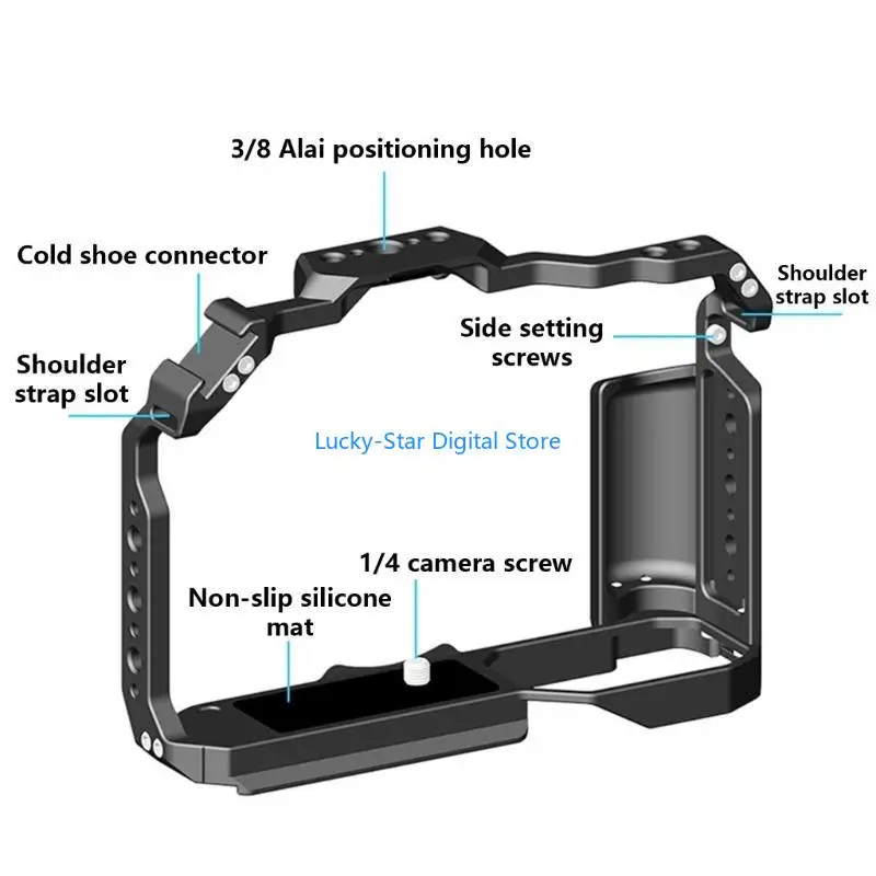 

N7MC Full Camera Cage Rig Protective Frame Case for Digital Camera Expansion Stabilizer