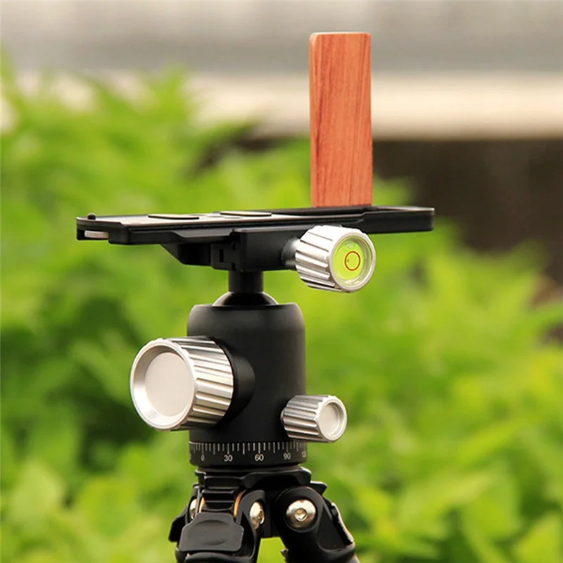 ABNR-soporte de placa de liberación rápida para expansión de fotos, mango en L, mango de madera, accesorios para cámara Panasonic Lumix S9