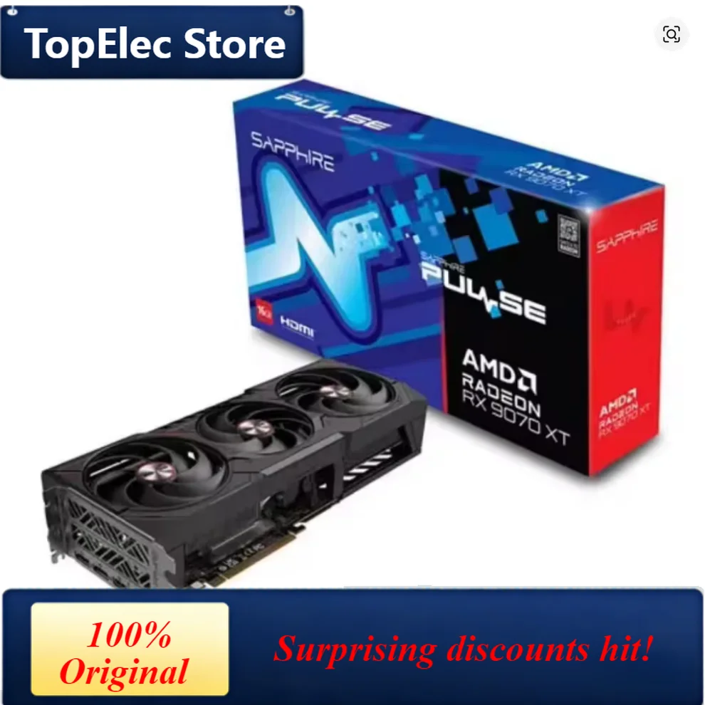 TopElec Promotional Sales Sapp hires Pulse Radeons RX 9070 XT Gaming 16GB GDDR6 PCI-Express Graphics Card