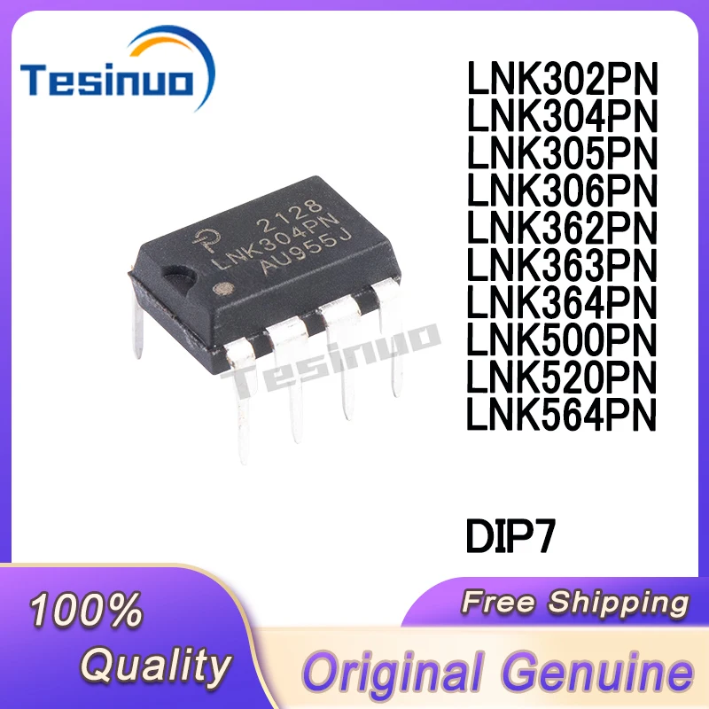 10/PCS New LNK302PN LNK304PN LNK305PN LNK306PN LNK362PN LNK363PN LNK364PN LNK500PN LNK520PN LNK564PN DIP7 Power management chip