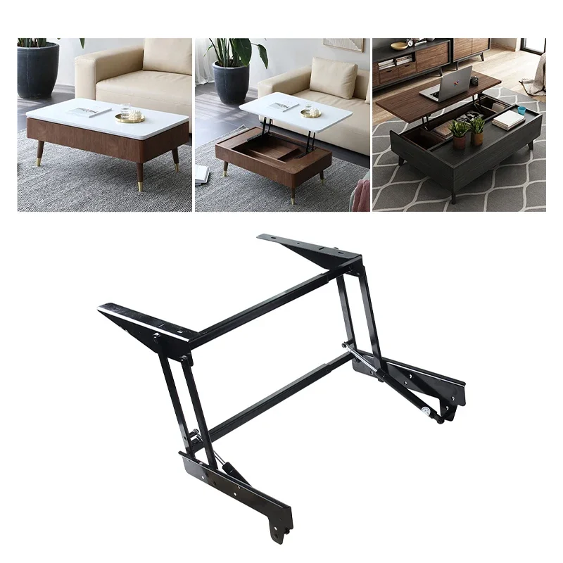 1pair Lift Up Coffee Table Mechanism Folding Spring Tea Coffee Table Hinge Metal Lift Up Mechanism Table Lift Frame