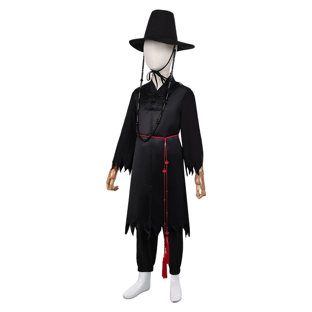 

Little Boy Kpop Demon Hunter Saja Boys Jinu Cosplay Kids Costume Hat Set Fantasia Clothes Children Child Roleplay Halloween Suit
