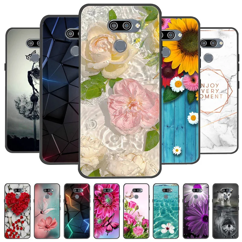 Para LG K50 Q60 funda K 50 suave TPU fundas de teléfono de silicona para LG Q60 LGK50 K 50 LGQ60 funda parachoques Q 60 funda Coque a prueba de golpes