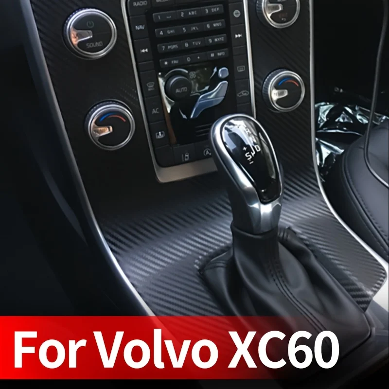 

for volvo XC60 Y20 2008-2017 Interior Central Control Panel Door Handle 5D Carbon Fiber Stickers Decals Car styling Accessorie