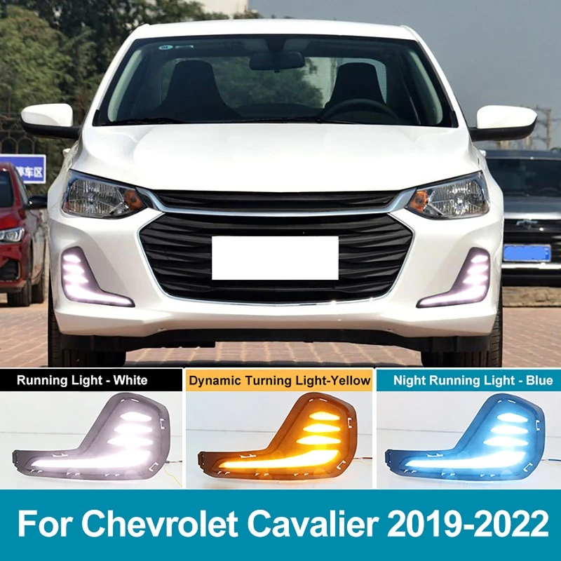 

1Pair For Chevrolet Cavalier 2019-2022 LED Daytime Running Lights Daylight Fog Lamp Signal Lamp Accessories