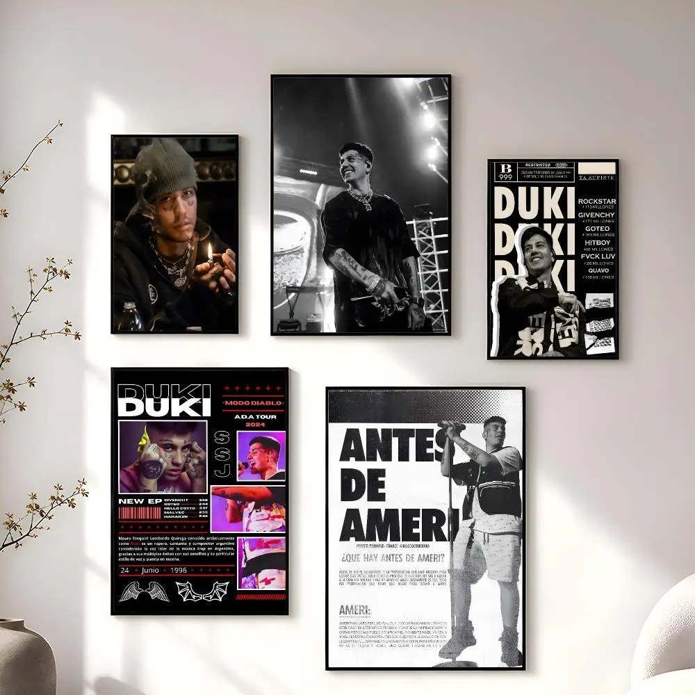 Rapper Singer D-Duki Poster High-Quality And Affordable Wall Stickers For Dormitory And Living Room Decoration
