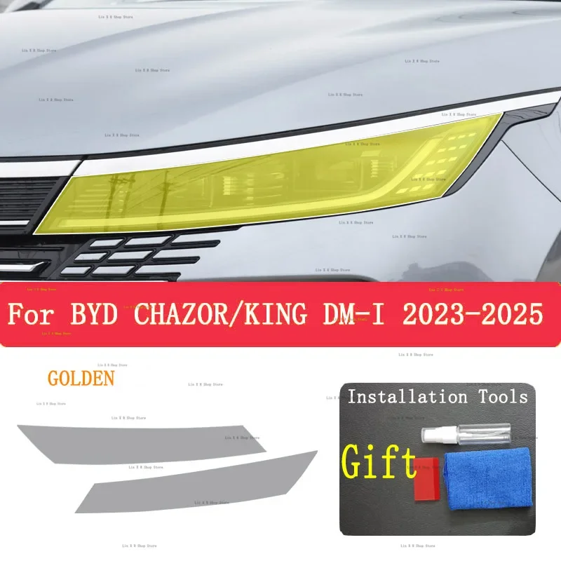 

TPU Protective Film For BYD CHAZOR/KING DM-I 2025 Car Exterior Headlight Anti-scratch Front Lamp Sticker Repair Accessories PPF