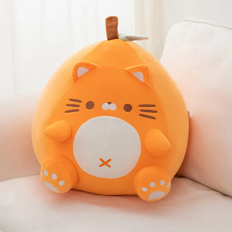 TreasuringU Oranje Kat Knuffels Leuke Cartoon Dieren Kat Pluche Kussens Plushie Poppen Bank Zacht Kussen