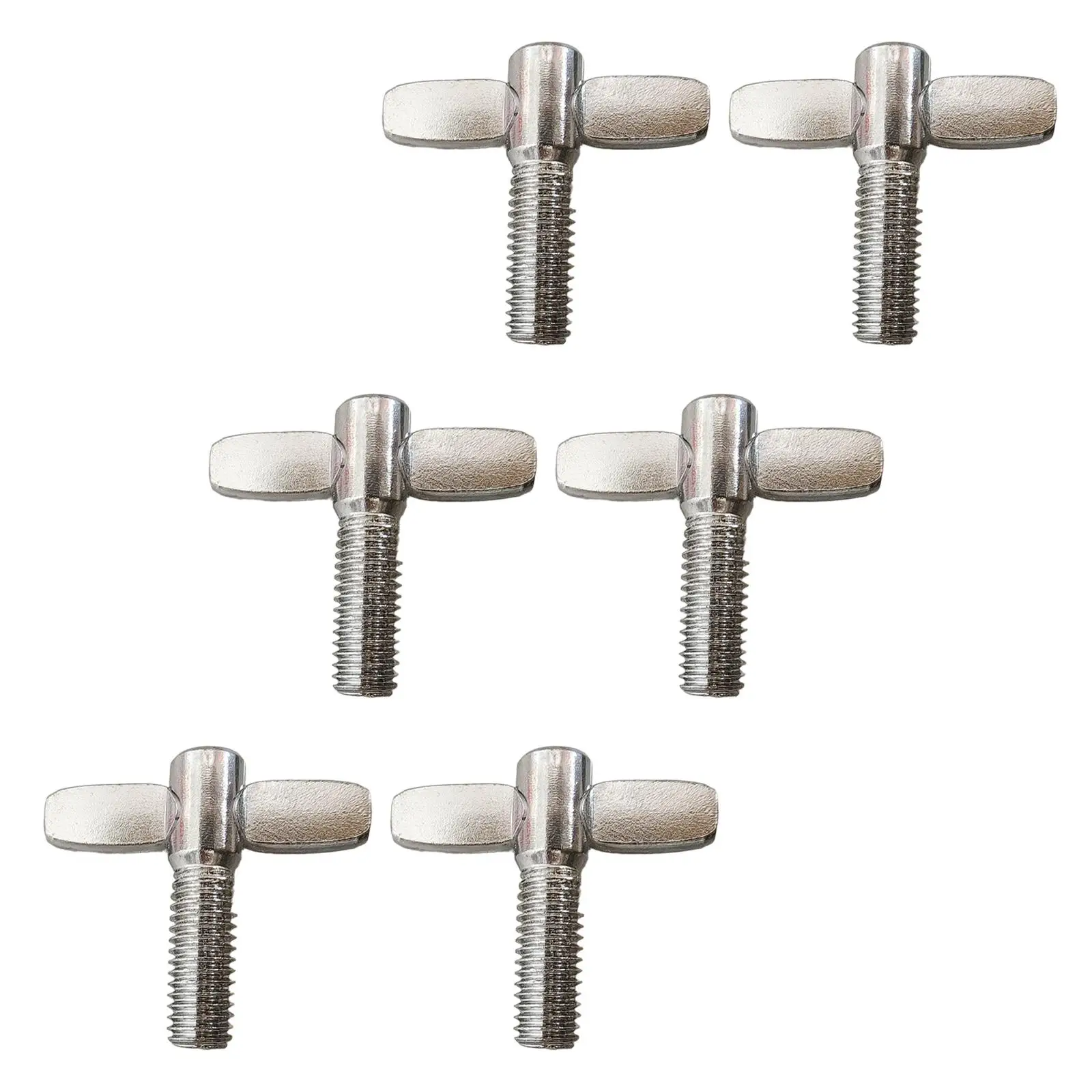 6 Pieces Cymbal Stand Wing Nut Screws with Hand Knob Screws Heavy Duty Replacement Accessories for Drummer Snare Drum Drum Set