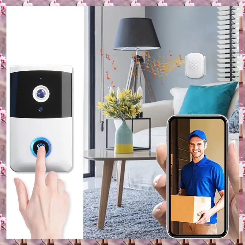 2025 Wireless Doorbell With With Intercom Function With Night Vision Doorbell For Home Security,Wireless Doorbell With With Inte