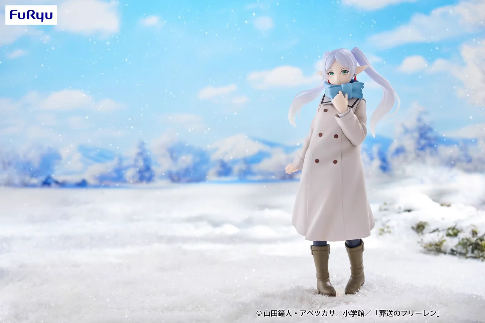 오리지널 FuRyu Trio-Try-iT Frieren Beyond Journey's End Winter Ver. 액션 피규어 장난감 PVC 모델 컬렉션 애니메이션 인형
